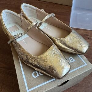 Dolce Vita Reyes Metallic Gold Ballet Flat